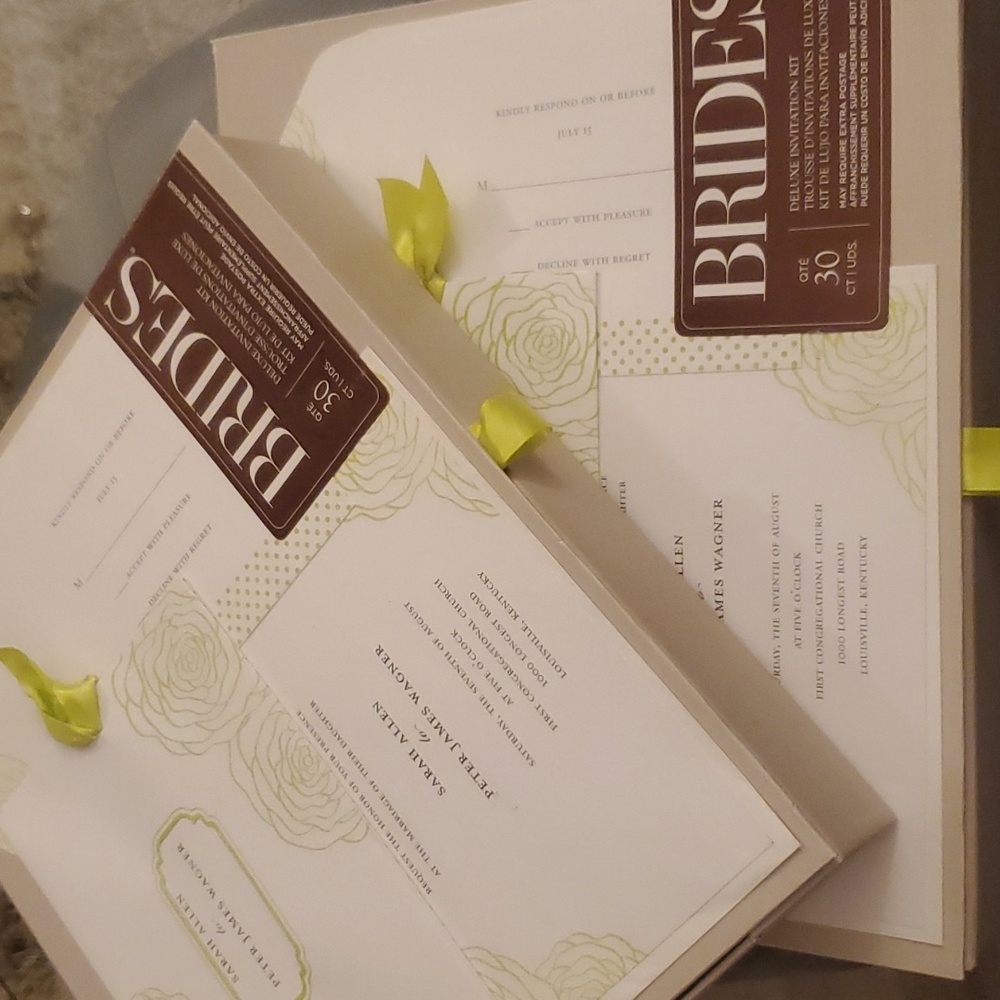 Brides 30 Set Deluxe Invitation Kits - (2)
